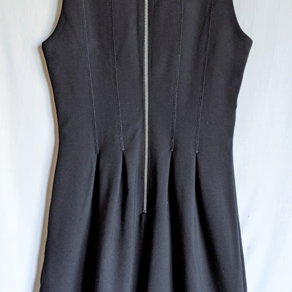 J. Crew Black Exposed Zipper Scuba Knit Midi Dress - Picture 6 of 13